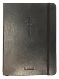 The Celtic Cross Essential Journal (Black LeatherLuxe®)