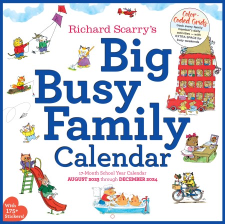 Richard Scarry Big Busy Family 2024 Wall Calendar by Workman Calendars